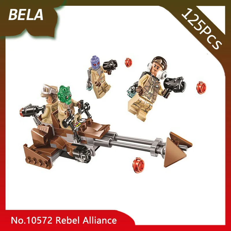 

Bela 10572 125pcs Star Series Wars The Rebel Alliance Battle Pack Model Building Blocks Boys Toy Compatible with Legoings