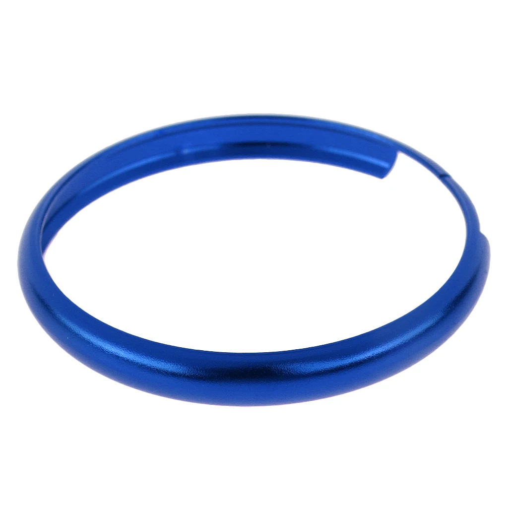 High quality SET OF 2 Blue/Purple Alumnium Smart Key Fob Ring Rim Trim Cover Replacement For Mini Cooper
