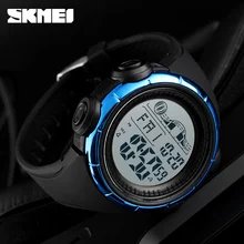 SKMEI Для мужчин Открытый спортивные часы военные Дизайн Водонепроницаемый ЖК-дисплей Дисплей часы отсчет Электронный Секундомер relogio masculino 1379