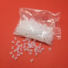 YOTAT 100 шт. Трубная Соединительная муфта из DIY СНПЧ загибающаяся часть трубы рукав полая вилка, из прозрачной резины для СНПЧ картриджи CISS маленькое резиновое