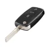 KEYYOU 3+ 1 Panic 4 Buttons Flip Remote Key Shell fit for VOLKSWAGEN VW Touareg Switchblade Flip Case Fob ► Photo 2/6