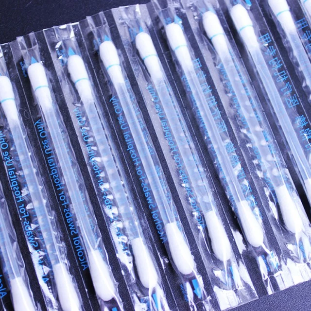 50pcs Medical Alcohol Stick Disinfected Cotton Swab Care Tool Aid Kit Wounds Clean For IQOS 2.4 PLUS LIL/LTN/HEETS/GLO Heater 3