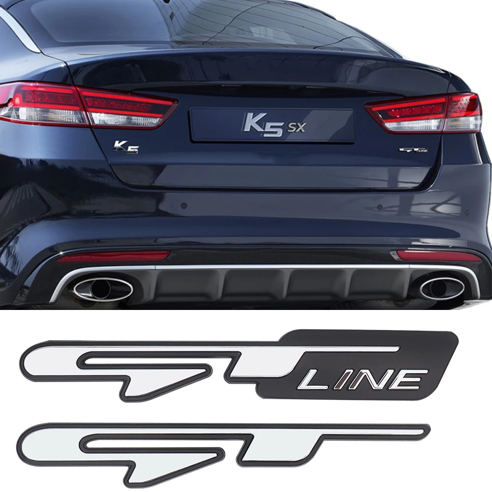 

For KIA Optima K5 GT Line Stinger GT Stereo 3D Car Sticker Styling Emblem Badge Sticker Size Rear Tail Trunk Decorative Stickers