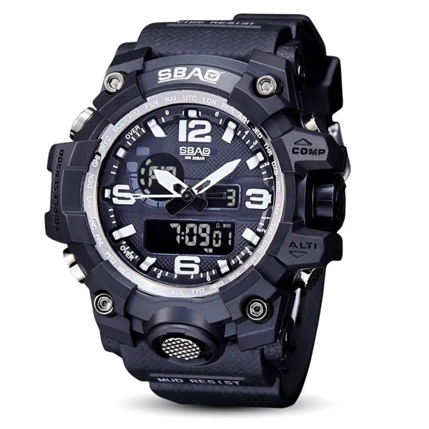 Quartz Wristwatches Relogio Masculino LED Fashion Watch Men 