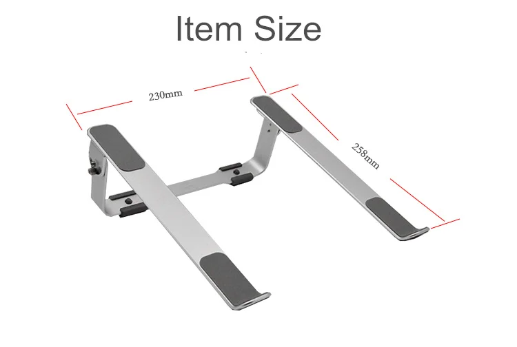 Портативный ноутбук стенд алюминиевый сплав 4 высоты/углы регулируемый ноутбук охлаждающий держатель для MacBook Air Pro 11-17 дюймов