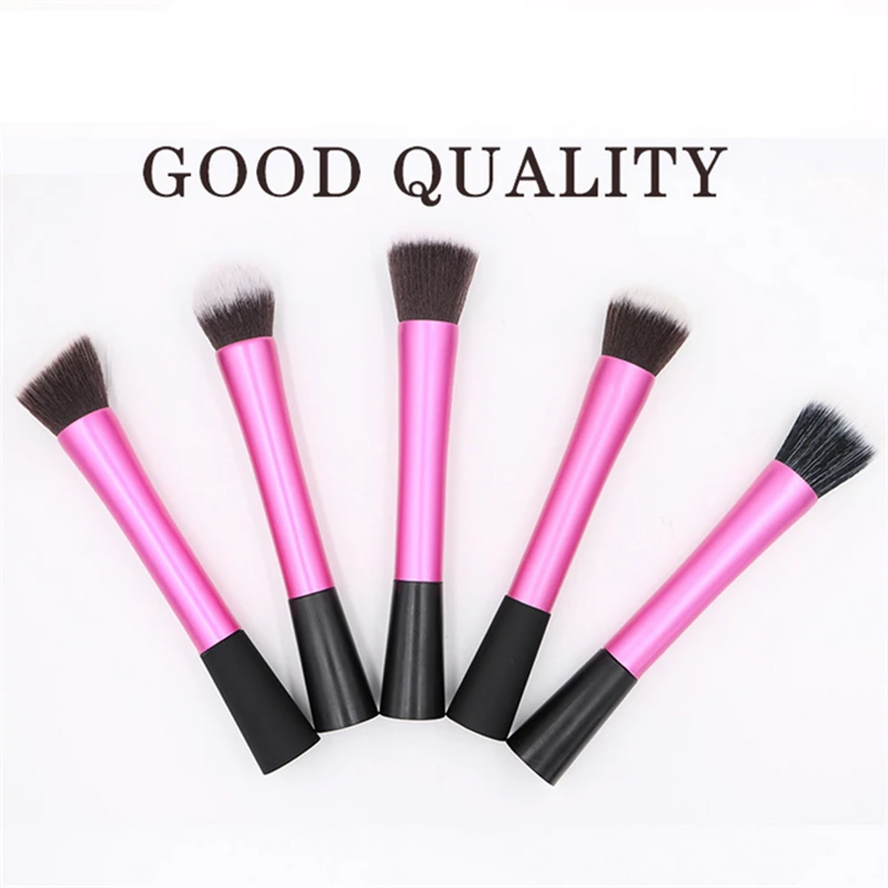 

5Pcs/Set Professional Makeup Brushes Waistline Cosmetic Brush Make up Tool Kit Foundation Brush Pink