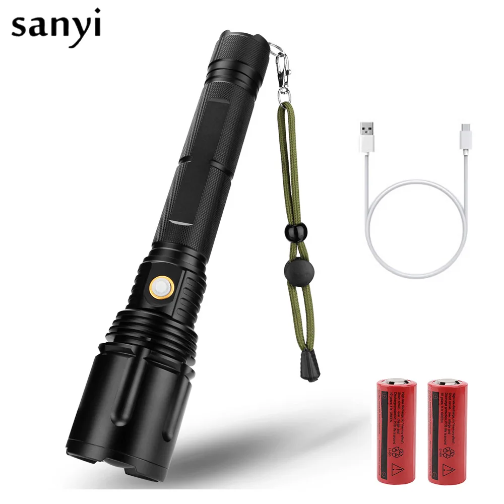 

2019 convoy lens Convex Lens Camping lamp 5 modes P70 4800lm powerful Tactical LED flashlight torch zoom Lantern