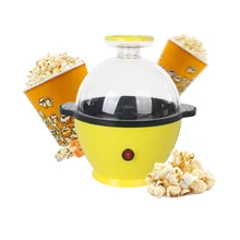 800W Mini Popcorn Maker Popcorn Machine Yellow Portable Automatic Popper For Home Kitchen Accessories