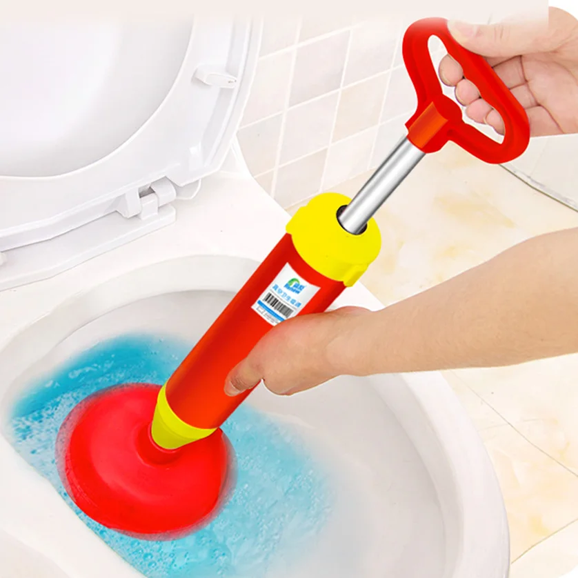 

Air Pressure Drain Cleaner Sewer Cleaning Brush Kitchen Bathroom Toilet Dredge Plunger Basin Pipeline Clogged Remover Tool Set