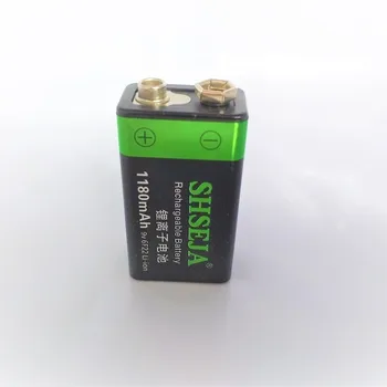 

9v battery 1180mAh Li-ion 9 V Rechargeable Batteries rechargeable battery