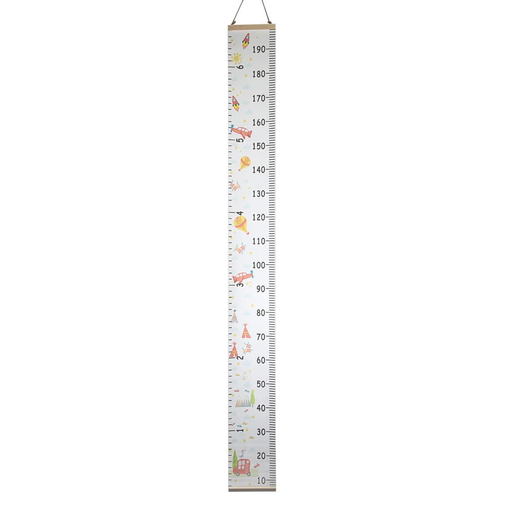 HOT SALE! Nordic Children Height Ruler Hanging Canvas Growth Chart Kids Room Wall Decoration