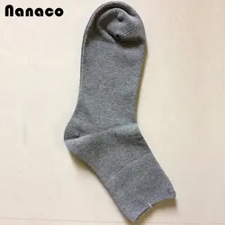 Nanaco Размер 40-45 20 шт = 10 пар средней длины хлопок серый/белый/черный/красный носки под одежду делового стиля для мужчин носки невесты