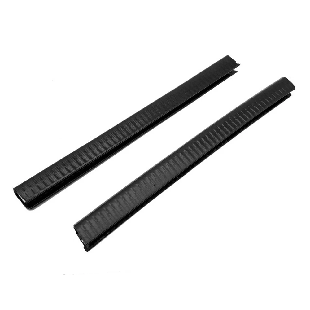 2Pcs/pack U Shape Skateboard Bumper Protect Tools Outdoor Scratchproof Anti Collision Strip Crash Elastic Rubber Deck Guard - Цвет: Черный