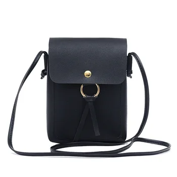 

Small Women Bag Solid Black Designer Women Messenger Bags Lady Shoulder Crossbody Bag Female PU Leather Mini Handbags