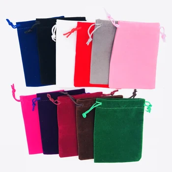 

7x9 9x12 Many Colors Soft Drawstring Velvet Bags Pouches Jewelry Bags Christmas Valentines Gifts Bags Jewelry Bags 300pcs
