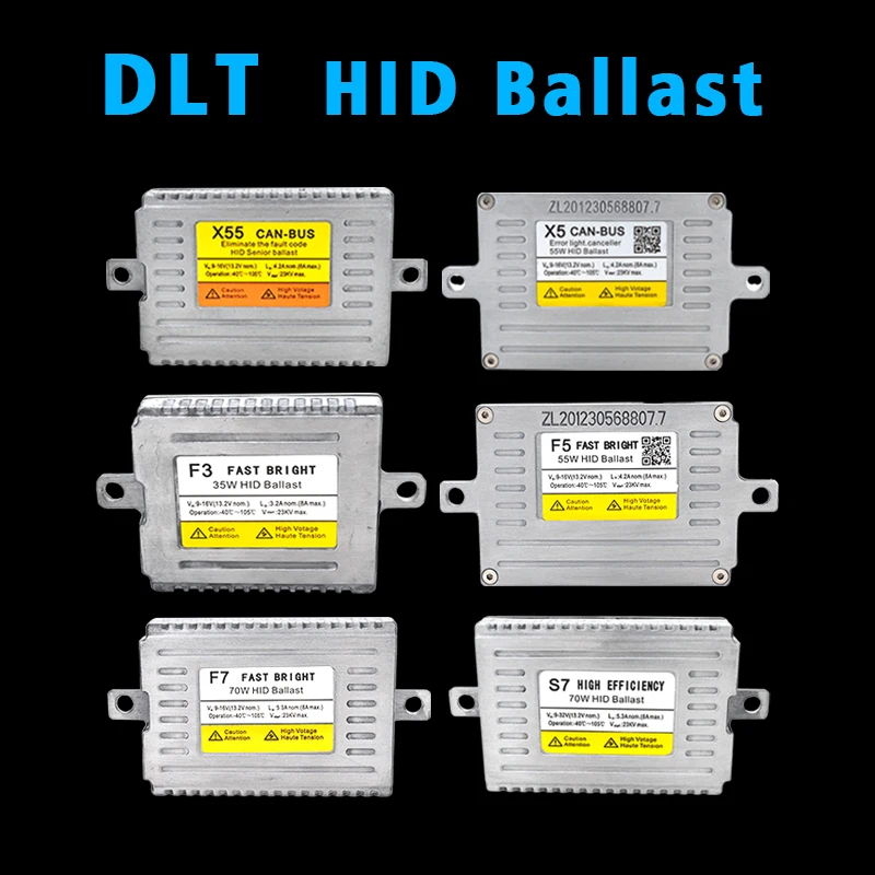

SKYJOYCE 1 Pair DLT HID Ballast 12V 24V 35W 55W 70W Fast Bright DLT F3 F5 F7 S7 T5 HID Ballast X3 X5 X35 X55 HID Canbus Ballast