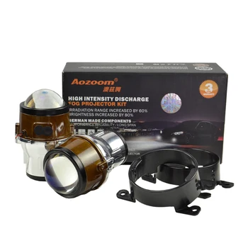 

Aozoom New Arrival 2.5 Inch Fog Lamp Projector Lens with blue film foglight lamp Hid Bi-xenon Retrofit H11 Bulb