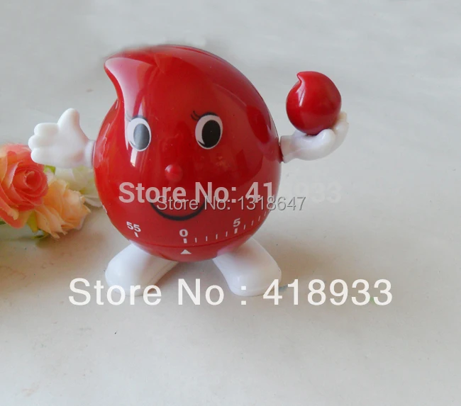 1PCS New Cute Droplets shape mini timer kitchen helper family must E595 Free shipping | Дом и сад