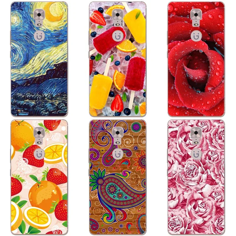 

Luxury Printing Case For Gionee M6 M 6 5.5" Art Printed Flower Cell Phone Cover Rose Funda Cute Animal Coque
