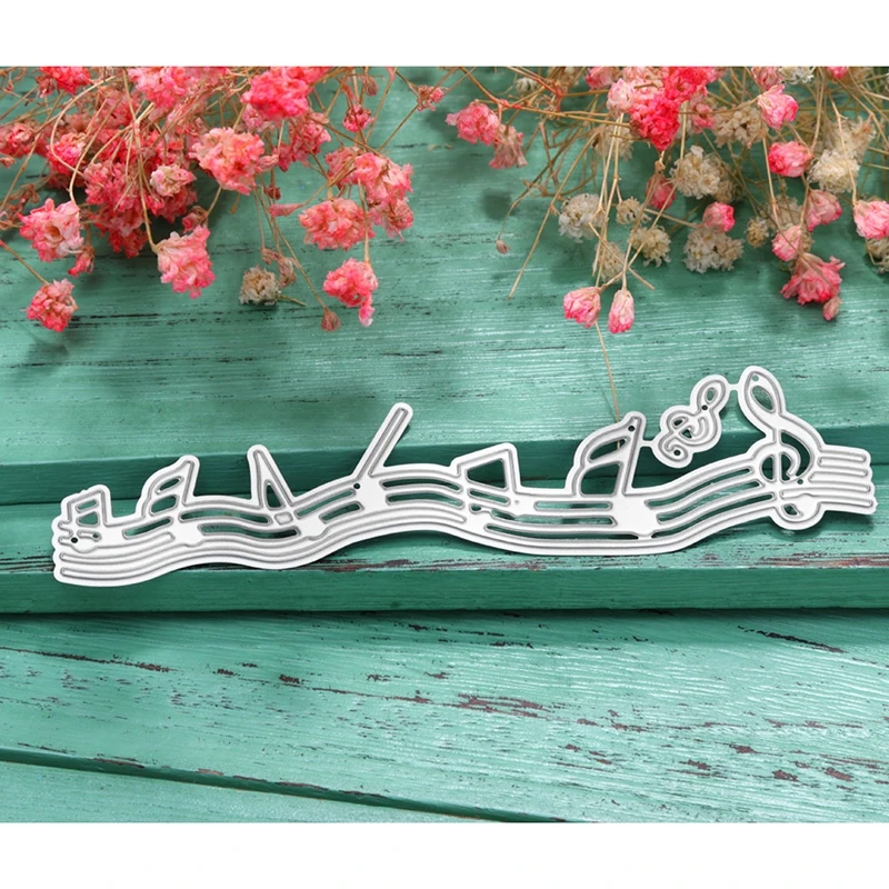 

Music Note Metal Cutting Dies Stencils For DIY Scrapbooking Decorative Embossing Suit Paper Cards Die Cutting Template 2018 New