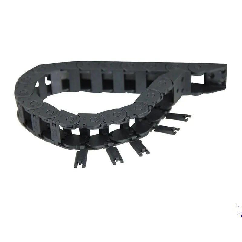 

1 meter 10*11/10*15/10*20/10*30 Light Towline Bridge-type Drag Chain with End Connectors for CNC Router Machine Tools