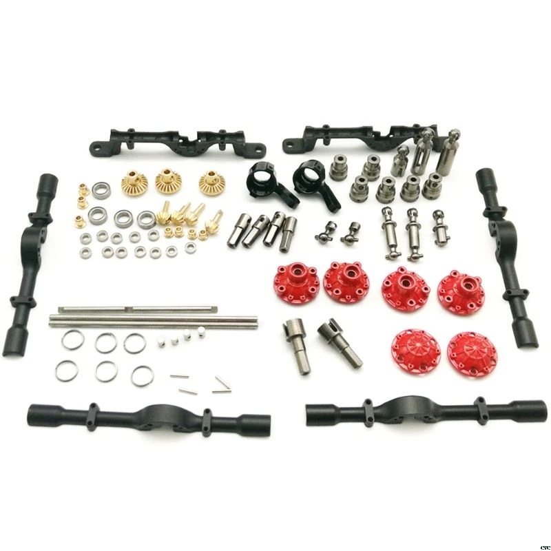 

6x6 Bridge Axle Front Rear Metal Spare Parts For WPL 1/16 B16 B36 RC Car Accessories