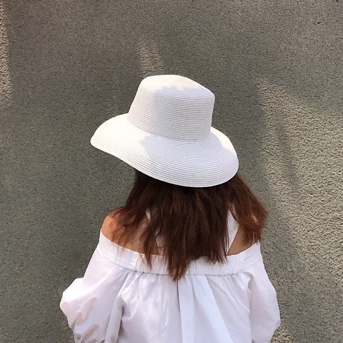 Соломенная шляпа Одри Хепберн, инструмент для моделирования, колокольчик, шляпа с большими полями, винтажная, высокая, ролевая, подвижность, туристическая пляжная атмосфера