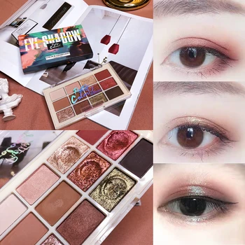 

12 Color Waterproof Eyeshadow Pallete Shadow Powder Shimmer Matte Glitter Eyeshadow Palette Cosmetic Makeup Palette Maquillage