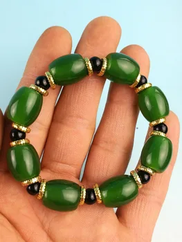 

Chinese natural A jade BRACELETS Hand weave Bracelet