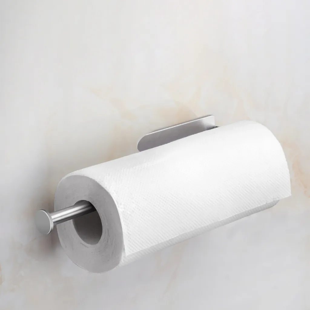 Creative Kitchen Roll Holder-A Roll Holder Hanging Without Punching Stainless Steel roll Holder,