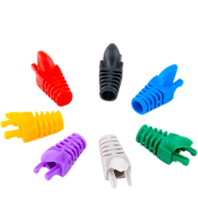Крышка разъема RJ45 для сетевого кабеля Ethernet Cat5e Cat6 коготь загрузки Красочный