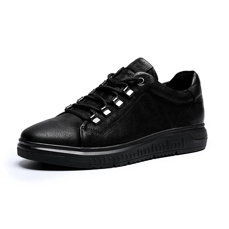 Genuíno Sapatos Respirável Casuais Preto Confortáveis up Qualidade Mocassins Homens Moda Alta Couro Lace Dos De Real wIqH8CxId