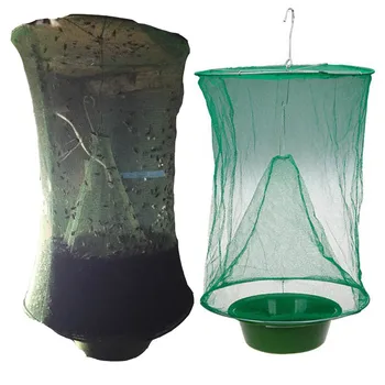 

Green Fly trap net lantern pest Control Reusable Health Hanging Fly Catcher Killer Flies Flytrap Zapper Cage Trap Garden Home