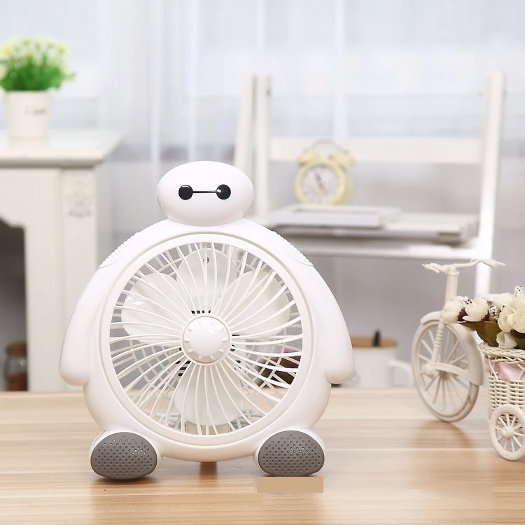 2017 nueva llegada 2 engranaje Ventilador grande volumen refrigeración Ventilador aire acondicionado hogar BayMax electrodoméstico estilo