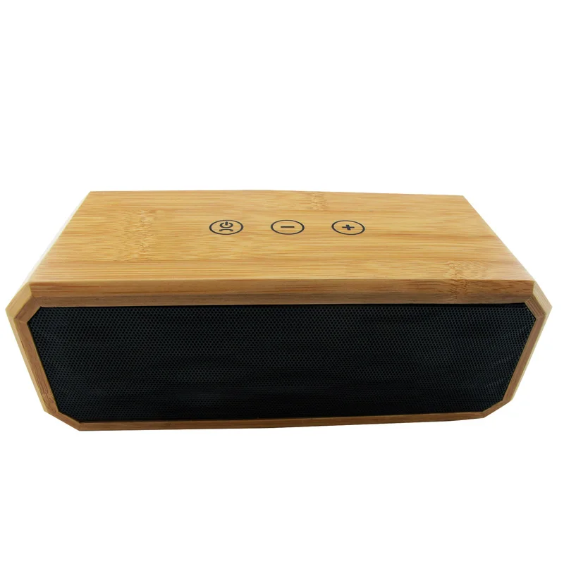 

QIATENG Natural Wooden Wireless Bluetooth CSR 4.0 Speaker With Mic Portable Handsfree Bamboo USB Speaker Sound Box Loudspeaker