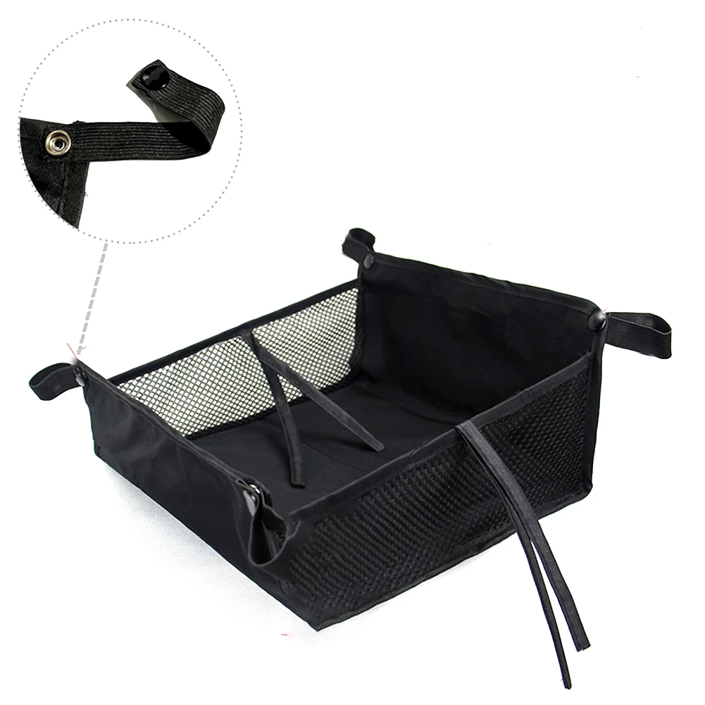 

Bottom Basket Large Capacity Universal Baby Pushchair Outdoor Organizer With Strings Easy Use Stroller Storage Bag Accessories
