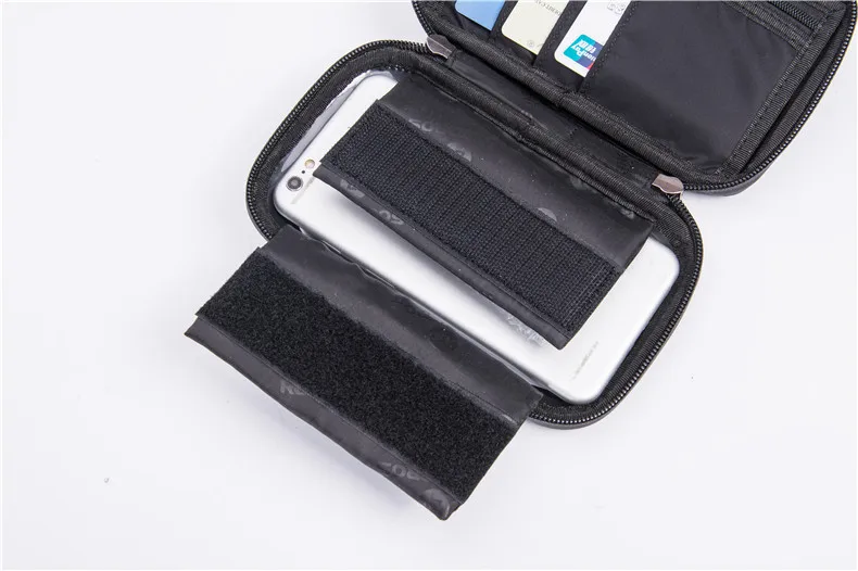 Top ROCKBROS Cycling Front Bag Bike Phone Mount Bicycle Holder Case MTB Handlebar Cradle 360 Degrees Rotatable Phone Bag 6.0 inch 7