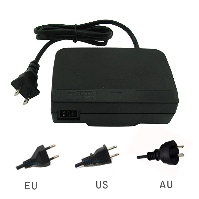 Для Nintendo N64 EU/US/AU игровой консоли ЕС Подключите адаптер переменного тока Питание