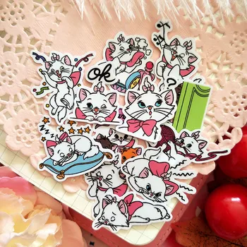 

40 Pcs/Lot Waterproof Stickers For Laptop Motorcycle Skateboard Luggage Guitar Decal Anime cat cat everyday Toy Sticker