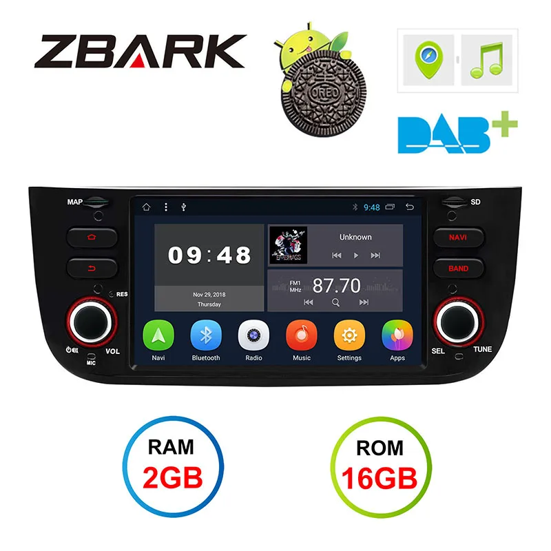 

Android 8.1 Car Radio Player 2G RAM GPS WiFi Bluetooth Canbus for FIAT Punto 199 310 / Linea 323 2012 2013 2014 2015 2016