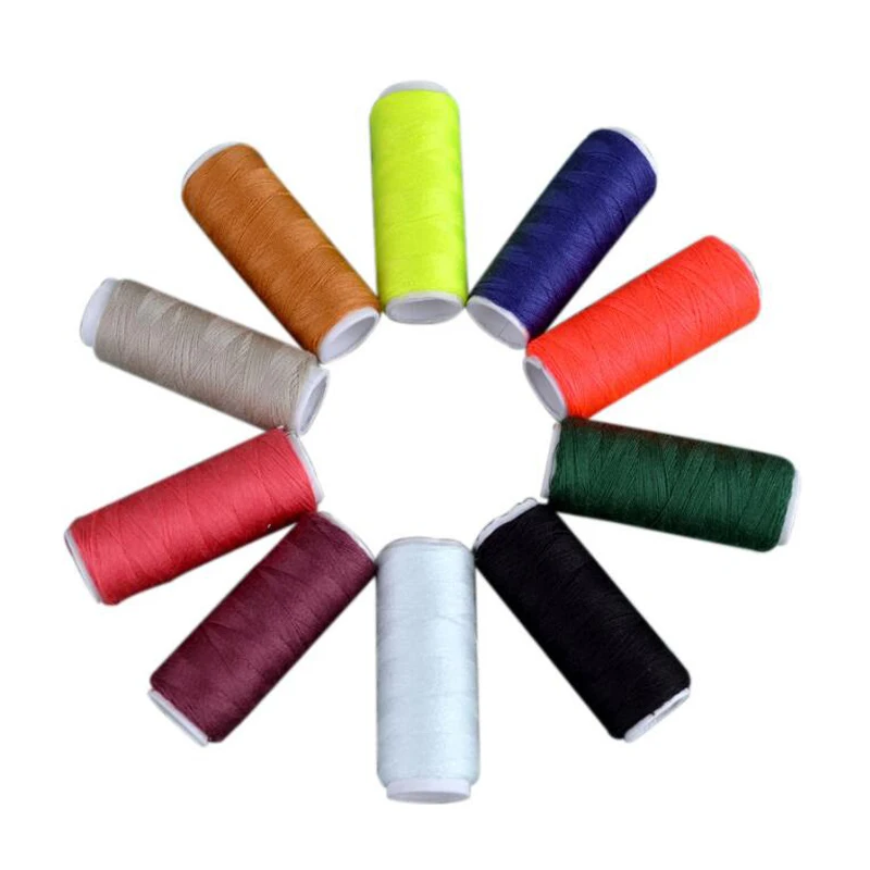 10 Roll/Pack Colorful 200yards Sewing Thread Polyester Thread Cones Set