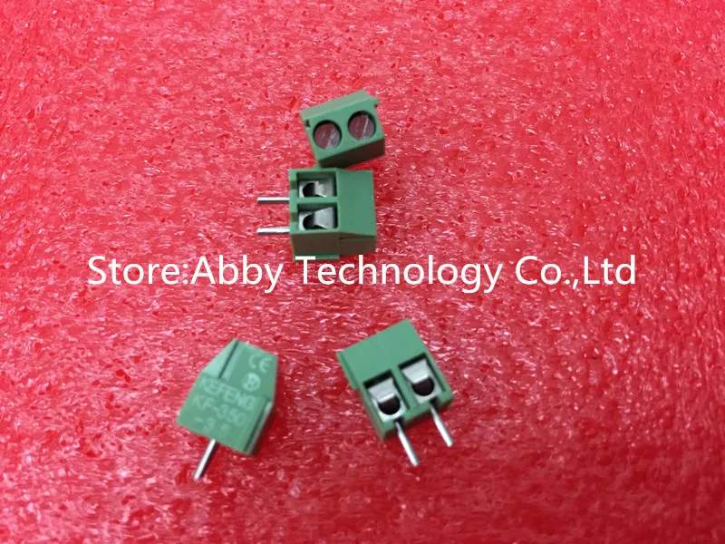 100 шт. KF350-3.5-2P KF350 2Pin 3 5 мм прямой штифт PCB Клеммная колодка ROHS | Обустройство дома