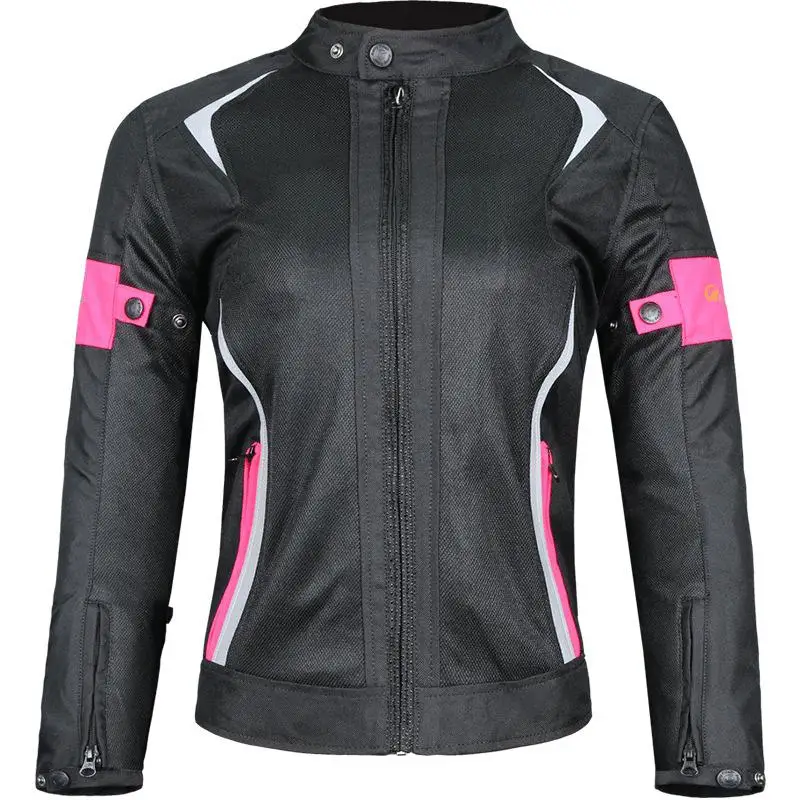 Motorcycle Jacket Women Breathable Mesh Touring Motorbike Riding Tops ...