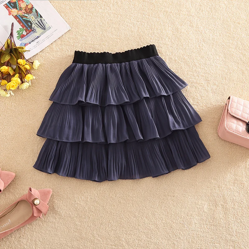 Najtaniej NiceMix 2019 wiosna jesień spódnice nowe słodkie świeże stałe kolor kaskadowe ruffles mesh wysokiej talii plisowane mini ciasto kobiety spódnice