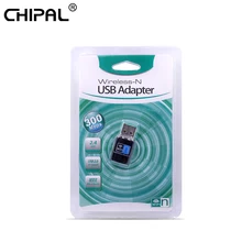 CHIPAL Mini USB Wifi беспроводной RTL8192 интернет-адаптер 300 Мбит/с 802,11 b/g/n Сетевая карта LAN Dongle для ПК компьютерный настольный компьютер