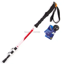 Походная трость EVA ручка прямая ручка 69-135 см красный оранжевый авиационный углеродного волокна