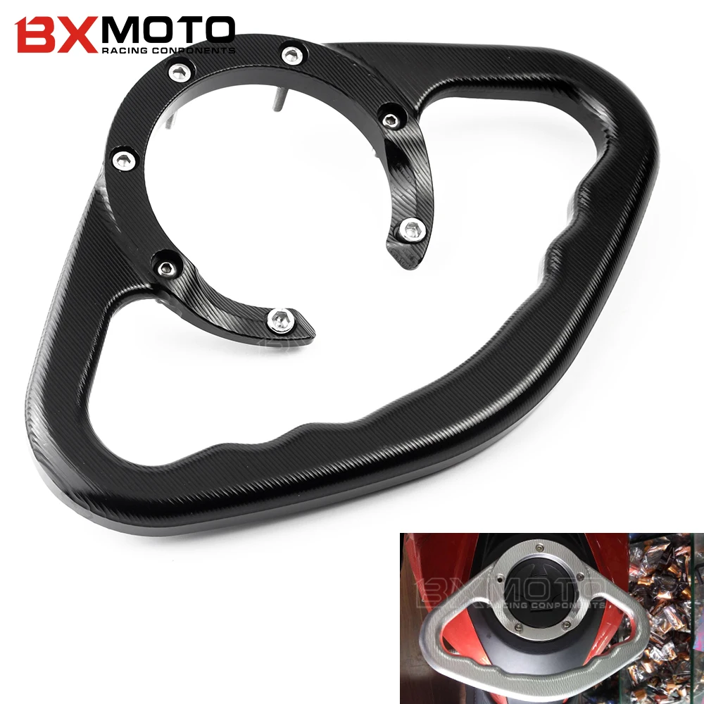 Motorcycle CNC Tracer Passenger Gas Fuel Tank Handle Grab Bar For Honda