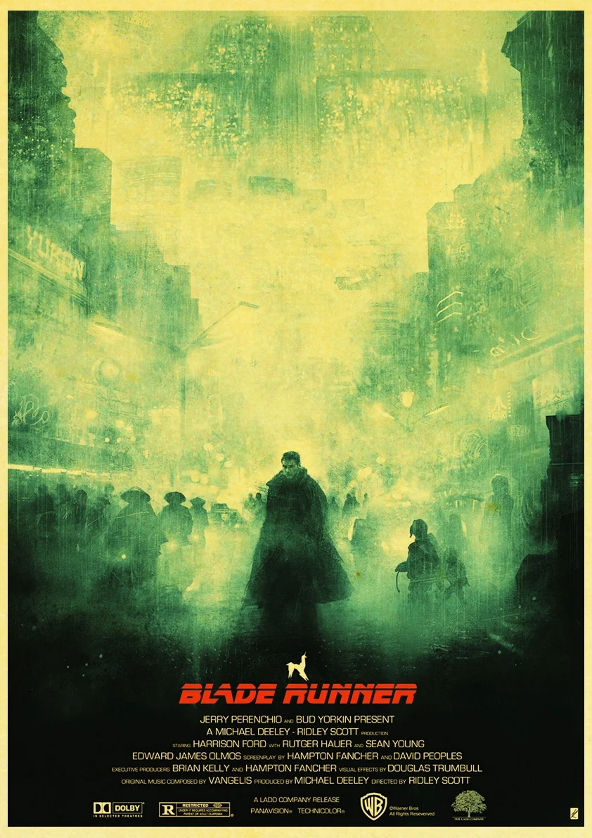 Классический Action sci-fi movie Blade Runner ретро постер ВИНТАЖНЫЙ ПЛАКАТ Настенный декор для домашнего бара кафе - Цвет: E089