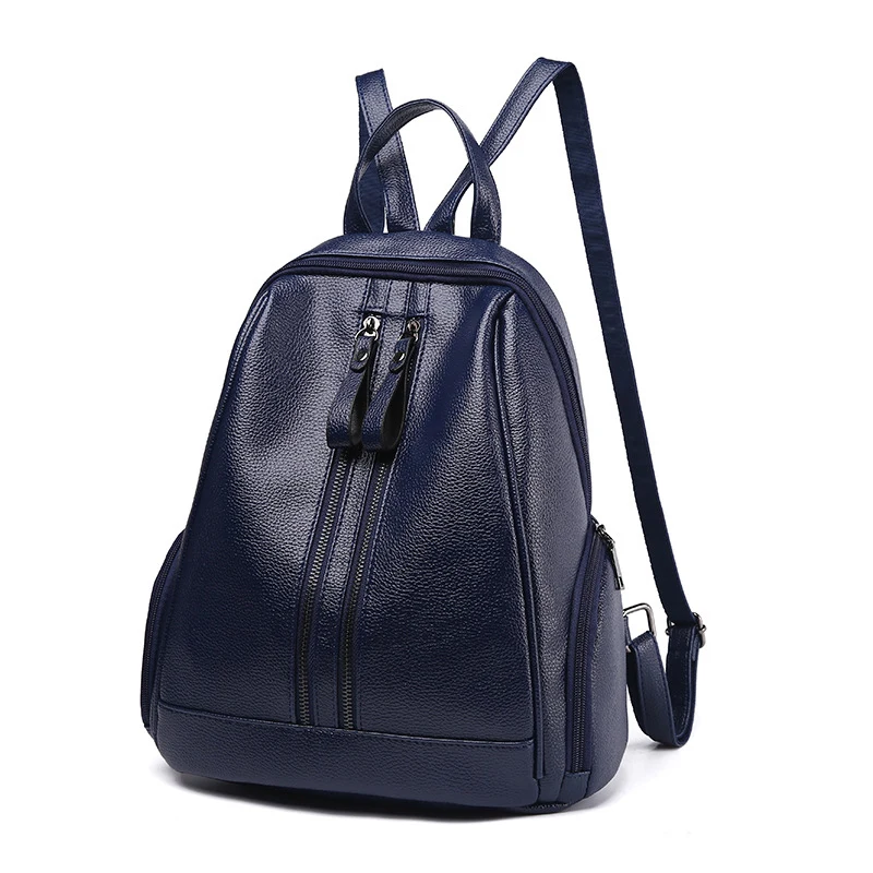 Женские рюкзаки из искусственной кожи, винтажная женская сумка на плечо, дорожная женская сумка, Mochilas, школьные сумки для девочек, преппи XA251H - Цвет: Blue