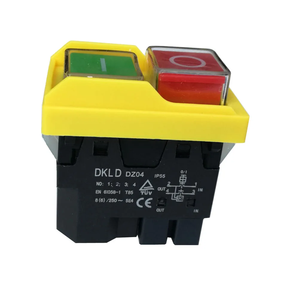 2pcs DKLD DZ04 4 Pins Waterproof Push Button Switches